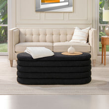Load image into Gallery viewer, Fuji - Upholstered Oval Storage Bench