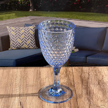 Load image into Gallery viewer, Diamond Cut Plastic Wine Glasses (Set of 4)