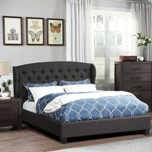 Load image into Gallery viewer, Bed With Adjustable Button Tufted Headboard