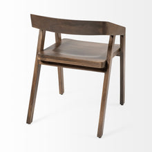 Load image into Gallery viewer, Wood Open Back Arm Chairs (Set of 2) - Brown