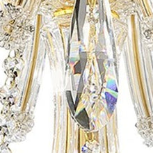 Load image into Gallery viewer, Candle Style Empire Transparent Glass Led Ceiling Light - White / Gold
