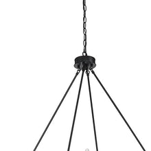 Load image into Gallery viewer, 36" Candle Style Twelve Light Metal Dimmable Chandelier - Black / Gold