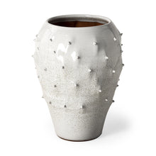 Load image into Gallery viewer, Abstract Cylinder Table Vase (397525) - White