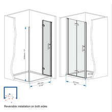 Load image into Gallery viewer, Bifold Shower Door