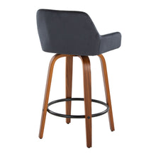 Load image into Gallery viewer, Daniella - Contemporary Fixed Height Counter Stool With Swivel With Round Footrest (Set of 2)