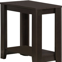 Load image into Gallery viewer, Wood End Table With Shelf - Dark Brown