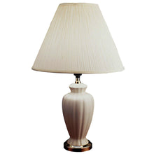 Load image into Gallery viewer, Bedside Table Lamp With Off-White Empire Shade - Gold