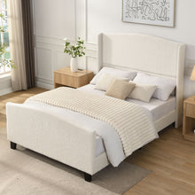 Load image into Gallery viewer, Platform Bed Frame With Tall Headboard And High Footboard