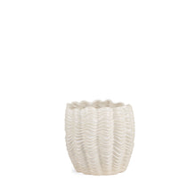Load image into Gallery viewer, Sculptural Waves Table Vase - Cream
