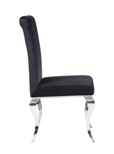 Load image into Gallery viewer, Fabric Dining Side Chairs (Set of 2) - Black