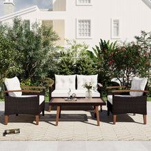 Load image into Gallery viewer, 4 Piece Garden Furniture, Patio Seating Set