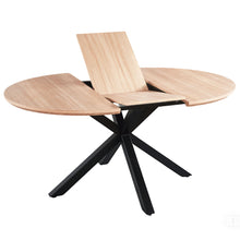 Load image into Gallery viewer, Extendable Round Dining Table - Oak