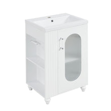 Load image into Gallery viewer, Modern Bathroom Vanity With Sink, Adjustable 2 Tier Shelf