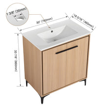 Load image into Gallery viewer, Modern Bathroom Vanity Base With Basin And Storage Cabinet
