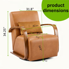 Load image into Gallery viewer, Swivel Accent Rotatable Ergonomic Single Chair For Living Room