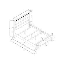 Load image into Gallery viewer, Carlos - Modern Design Bed With LED