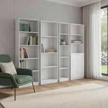 Load image into Gallery viewer, Seventeen Tier Modular Bookcase With Two Doors (Set of 4) - White