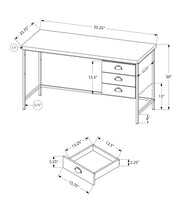 Load image into Gallery viewer, Computer Desk For Home Office, Laptop, 3 Storage Drawers, Contemporary & Moder