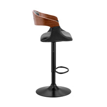 Load image into Gallery viewer, Iron Swivel Low Back Adjustable Height Bar Chair - Black
