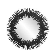 Load image into Gallery viewer, 36" Sunburst Framed Accent Mirror - Black