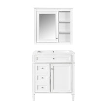 Load image into Gallery viewer, Bathroom Vanity With Medicine Cabinet, Royal Mirror Cabinet, Modern Bathroom Storage Cabinet With 2 Soft Closing Doors And 4 Drawers