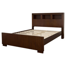 Load image into Gallery viewer, Ardino - California King Bed With Bookcase Headboard - Cappuccino