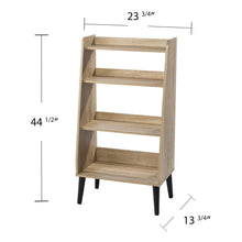 Load image into Gallery viewer, Four Tier Etagere Bookcase - Natural / Brown
