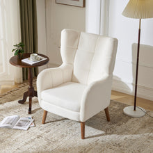 Load image into Gallery viewer, Accent Chair With Birch Wood Legs - White