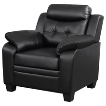 Load image into Gallery viewer, Winchell - Upholstered Padded Arm Tufted Accent Chair - Black