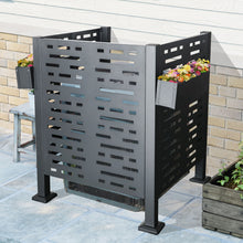 Load image into Gallery viewer, Air Conditioner Fence For Outdoor Units, Metal Privacy Fence Cover, Perfect To Conceal Air Conditioning Units, 3 Fence Panel