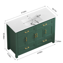 Load image into Gallery viewer, Bathroom Vanity With Sink Combo, 4 Soft Close Doors And 4 Drawers