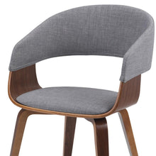 Load image into Gallery viewer, Wood Dining Parsons Chair - Walnut / Gray
