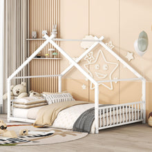 Load image into Gallery viewer, Metal House Bed