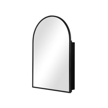 Load image into Gallery viewer, 24" Arch Metal Framed Mirror Set - Black