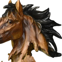Load image into Gallery viewer, Poly Horse Tabletop Sculpture - Antiqued Bronze / Black