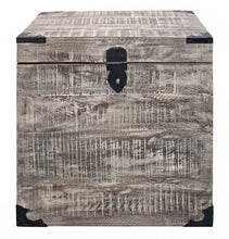 Load image into Gallery viewer, Solid Wood Square End Table - Gray