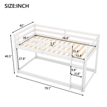 Load image into Gallery viewer, Floor Bunk Bed With Ladder