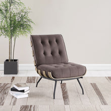 Load image into Gallery viewer, Staten - Upholstered Armless Accent Chair - Dark Brown
