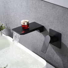 Load image into Gallery viewer, Modern Wall Mount Bathroom Sink Faucet With Waterfall Spout