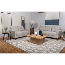 Load image into Gallery viewer, Harvey - 2 Piece Upholstered Tufted Sofa Set - Beige