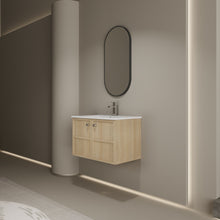 Load image into Gallery viewer, Wall Mounted Bathroom Vanity With Ceramic Sink And 2 Soft Closing Doors