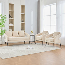 Load image into Gallery viewer, 3 Piece Living Room Set, Loveseat & 2 Accent Chairs