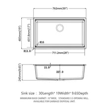 Load image into Gallery viewer, Quartz Kitchen Sink, Granite Composite Workstation Undermount