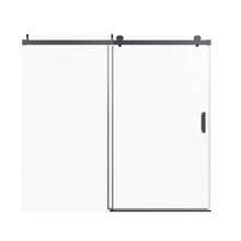 Load image into Gallery viewer, Frameless Single Sliding Soft Close Shower Doors, 3 / 8" Tempered Glass Reversible Installatio