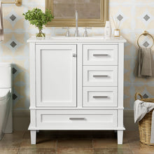 Load image into Gallery viewer, Bathroom Vanity, Modern Bathroom Cabinet With Sink Combo Set, Bathroom Storage Cabinet With A Soft Closing Door And 3 Drawers, Solid Wood Frame