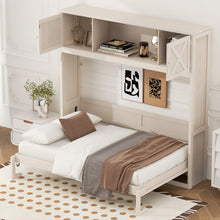 Load image into Gallery viewer, Rustic Casual Murphy Bed With Storage Cabinets