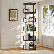 Load image into Gallery viewer, Rotating Bookshelf Tower 5 Tier Spinning 360 Degree Revolving Storage Shelf