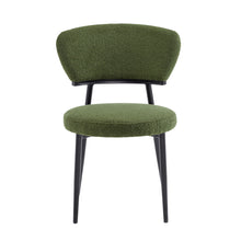 Load image into Gallery viewer, Upholstered Dining Chair (Set of 2) - Green Fabric