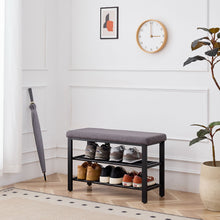 Load image into Gallery viewer, Shoe Bench With Cushion, Storage Seat For Entryway