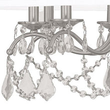 Load image into Gallery viewer, 21" Eight Light Dimmable Chandelier With Shades - Nickel